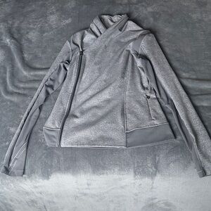 Lululemon Gray Asymmetrical Zip Active Jacket